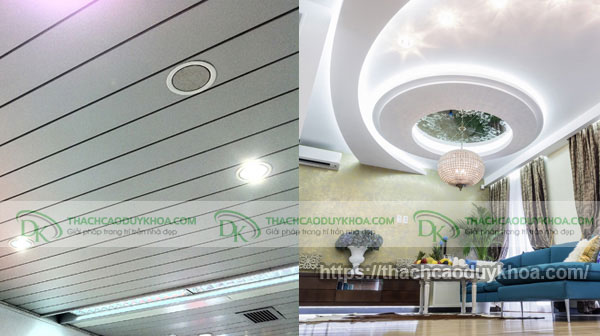 Trần thạch cao và trần nhôm nên sử dụng loại nào?